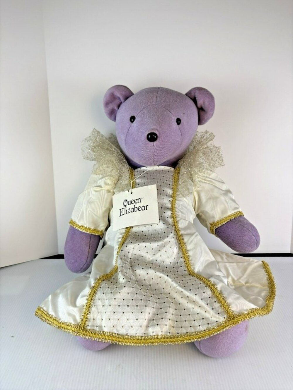 Vintage 1979 North American Bear Co. Queen Elizabear Purple Bear w/ tag 20"